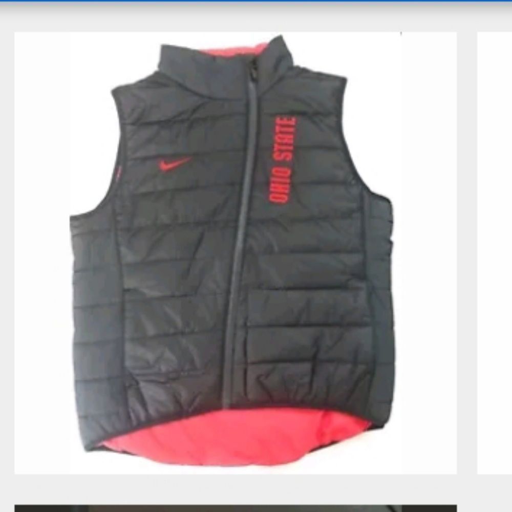 Nike Ohio State Buckeyes Vest Med Womens Black Red